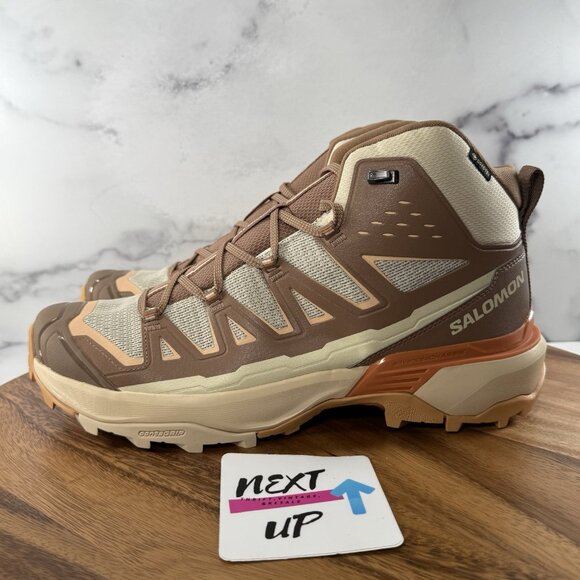 Salomon X Ultra 360 Edge Mid GTX Shortbread Women's Hiking Boots GORE TEX sz 11 - Picture 1 of 11